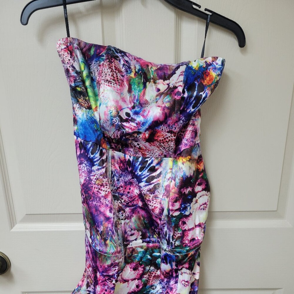 Forever 21 Floral Strapless Dress NWT